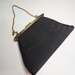 1930s Vintage Bag Edward's Bags Black Evening Bag